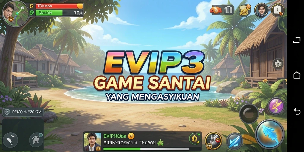 Tangkapan layar utama EVIP3 menunjukkan gameplay yang santai dan menyenangkan.