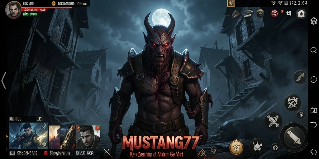 Screenshot MUSTANG77 menampilkan suasana mencekam saat pemain menjelajahi tempat angker.