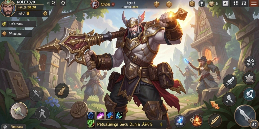 Tangkapan layar utama dari gameplay ARPG yang seru dan menantang.