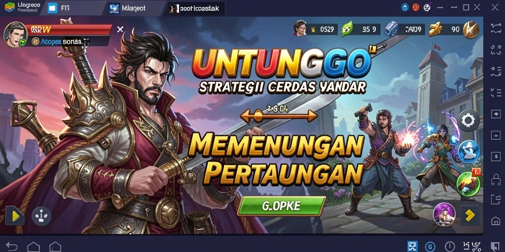 Gameplay UNTUNGGO yang menegangkan dengan strategi cerdas.
